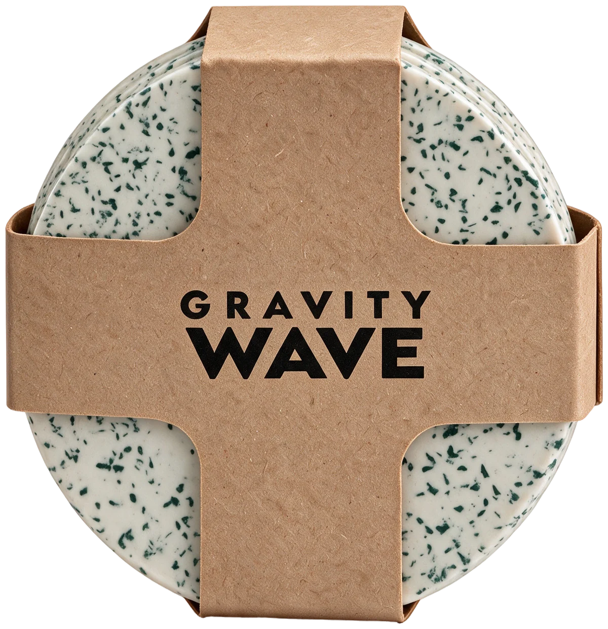 Pack de cuatro posavasos Marsella con packaging estándar Gravity Wave